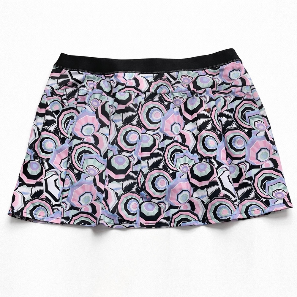 RLX Ralph Lauren Golf Pleated Skort XXL 17in Umbrella Print Stretch NWT Athletic